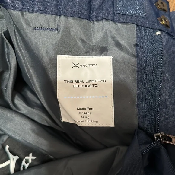 NWT Arctix 5k Snowboard Ski Sledding Pants Unisex Blue Youth Size Medium - Picture 7 of 9